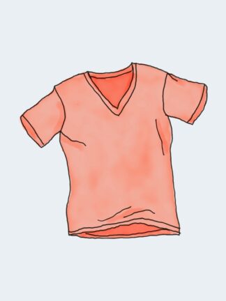 Camiseta de cuello en V
